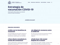 vacunacovid.gob.es Webseite Vorschau