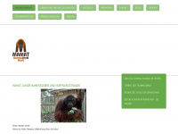 orangutanhilfe.at Webseite Vorschau