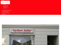 gardinen-kother.de Webseite Vorschau