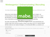 mabe-medien.de Webseite Vorschau
