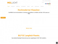 mgl-licht.de Webseite Vorschau