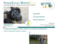 hundeschule-wupperklick.de Webseite Vorschau