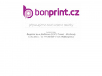 bonprint.cz Webseite Vorschau
