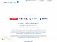 blaser-glasbau.ch Webseite Vorschau