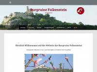 burgruine-falkenstein.at Webseite Vorschau