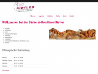 baeckereikistler.ch Webseite Vorschau