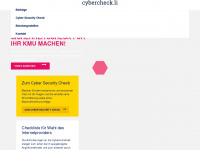 cybercheck.li Webseite Vorschau