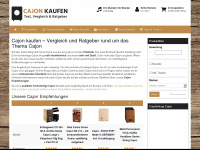 cajon-kaufen.com Webseite Vorschau