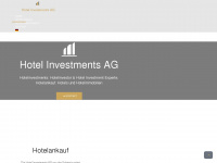 hotel-investments.ch Webseite Vorschau