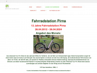 fahrradstation-pirna.de Webseite Vorschau