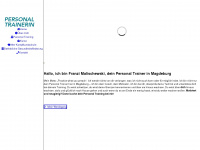 personal-trainer-magdeburg.de Webseite Vorschau
