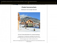 chaletsonnenschein.at Webseite Vorschau
