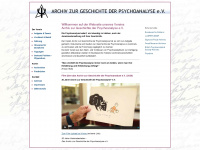 archivverein-psychoanalyse.de Webseite Vorschau