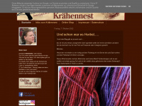 kraehennest-wolle.blogspot.com Webseite Vorschau