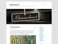 klammerkunst.wordpress.com Webseite Vorschau