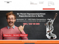 pavoni-reparaturservice-berlin.de Webseite Vorschau
