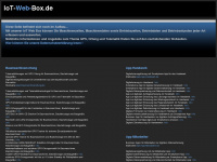 iot-web-box.de Webseite Vorschau