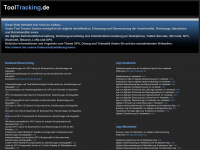 tooltracking.de Webseite Vorschau