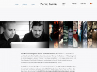 zach-bauer.com Webseite Vorschau
