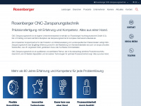 rosenberger-cnc.com Webseite Vorschau