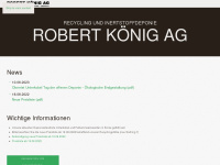 koenig-deponie.ch Webseite Vorschau