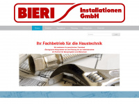 bieri-installationen.ch Webseite Vorschau