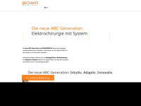 arc-electrosurgery.com Webseite Vorschau