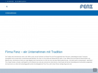 fenz-gmbh.at Webseite Vorschau