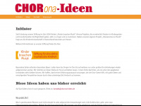 chorona-ideen.de Webseite Vorschau