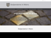 stolpersteine-mainz.de Webseite Vorschau