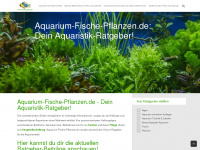 aquarium-fische-pflanzen.de Webseite Vorschau