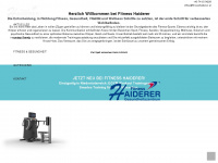 fitnesshaiderer.at Webseite Vorschau