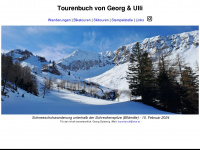 tourenbuch.snw.at Webseite Vorschau