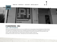 pi-screenprinting.com Webseite Vorschau