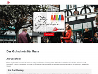 citygutschein-unna.de Webseite Vorschau