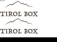 tirol-box.com Webseite Vorschau