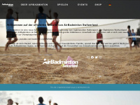 airbadminton.ch Webseite Vorschau