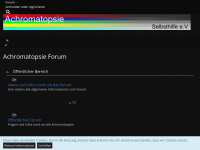 achromatopsie-forum.org Webseite Vorschau