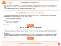 liege-psychologue.com Webseite Vorschau