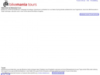 bikemaniatours.ch Webseite Vorschau