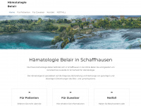 haematologie-belair.ch Webseite Vorschau