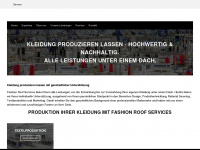 fashion-roof-services.com Webseite Vorschau