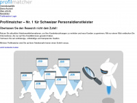 profilmatcher.ch Webseite Vorschau