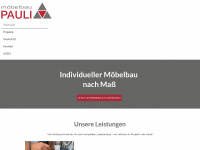 moebelbau-pauli.de Webseite Vorschau