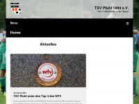 tsv-pfuhl-fussball.de Webseite Vorschau