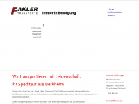 fakler-transporte.de Webseite Vorschau