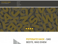fotosatz-hack.de Webseite Vorschau