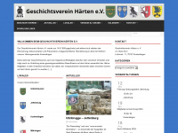 geschichtsverein-haerten.de Webseite Vorschau
