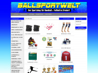 ballsportwelt.shop Webseite Vorschau