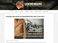 schmutziges-leder-waschen.de Webseite Vorschau